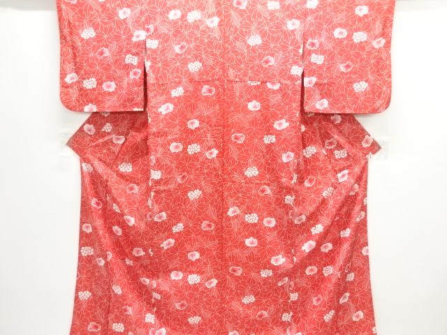 JAPANESE KIMONO / KOMON / FLORAL PLANTS